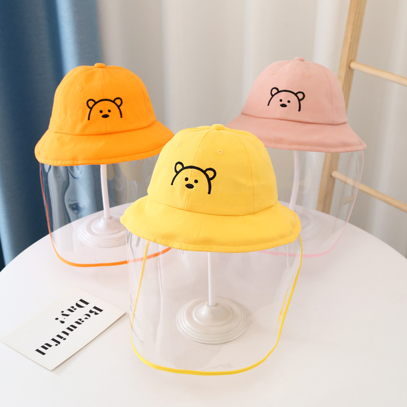 Baby Anti-Droplet Cap Spring and Autumn Thin Men and Women Baby Detachable Epidemic Prevention Bucket Hat Children&#039;s Mask Face Cover Protection