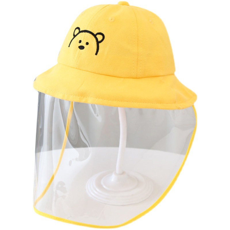 Baby Anti-Droplet Cap Spring and Autumn Thin Men and Women Baby Detachable Epidemic Prevention Bucket Hat Children&#039;s Mask Face Cover Protection