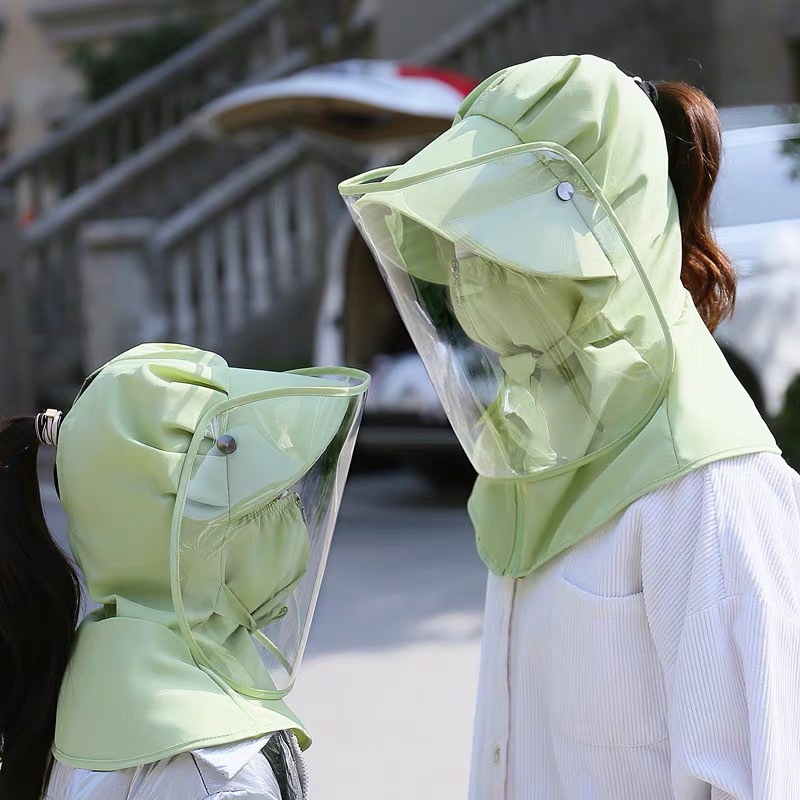 Factory Direct Sales Anti-Droplet Mask Mask Epidemic Prevention Sun Protection Sunshade Summer ChildrenAnti-droplet Cap