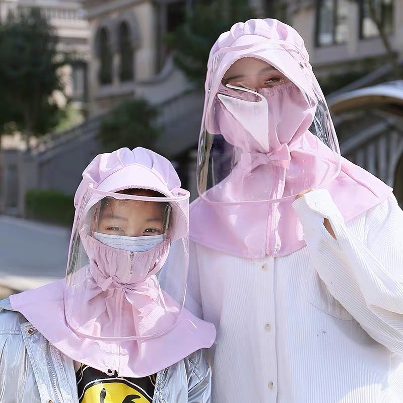 Factory Direct Sales Anti-Droplet Mask Mask Epidemic Prevention Sun Protection Sunshade Summer ChildrenAnti-droplet Cap