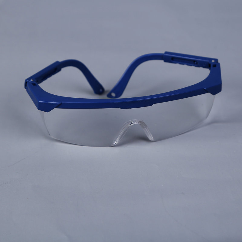 Goggles Safety Protection Blue and White Stretch Leg Goggles Dustproof Anti-Impact Anti-Splash Labor Glasses Riding