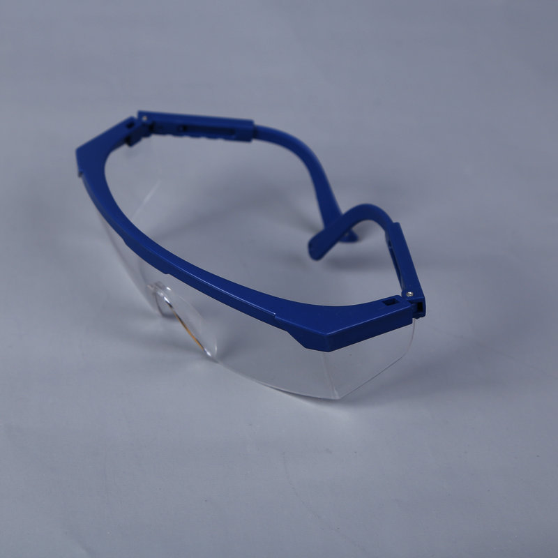 Goggles Safety Protection Blue and White Stretch Leg Goggles Dustproof Anti-Impact Anti-Splash Labor Glasses Riding