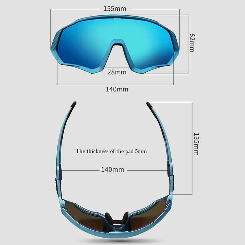 Cross-Border New Kapvoe Glasses for Riding Windproof Sand Polarized Safety Goggles Bicycle Glasses Sports Equipment