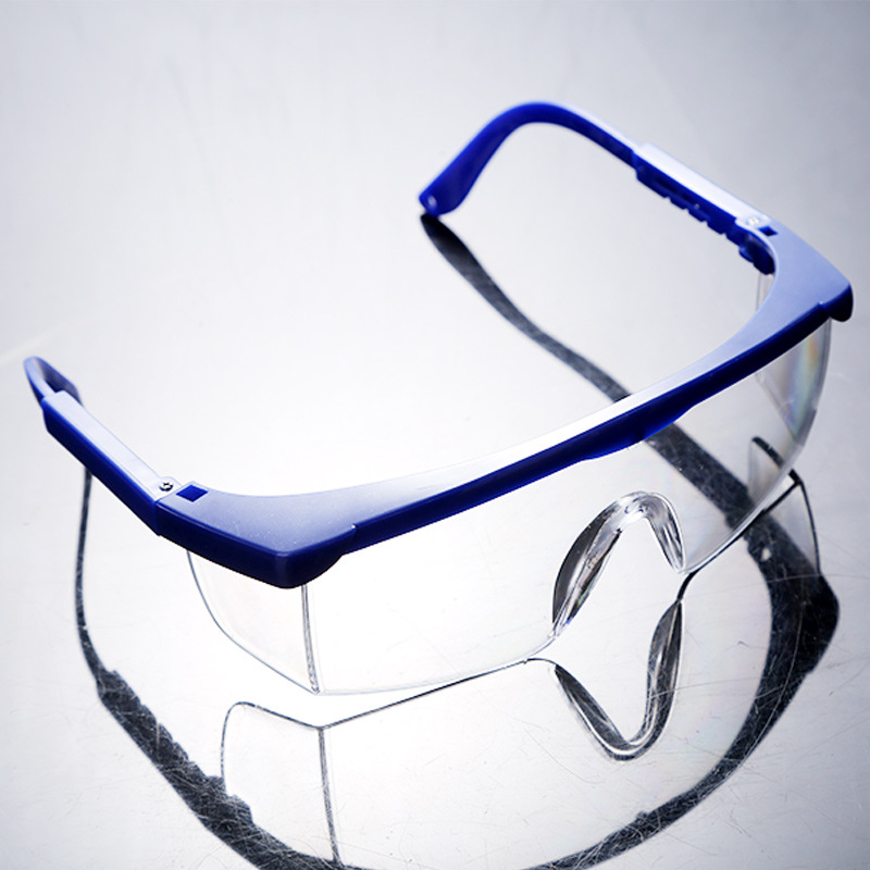 Manufacturers direct Blue Telescopic Safety glasses Windproof Dustproof Impact anti-splash labor protection Goggles