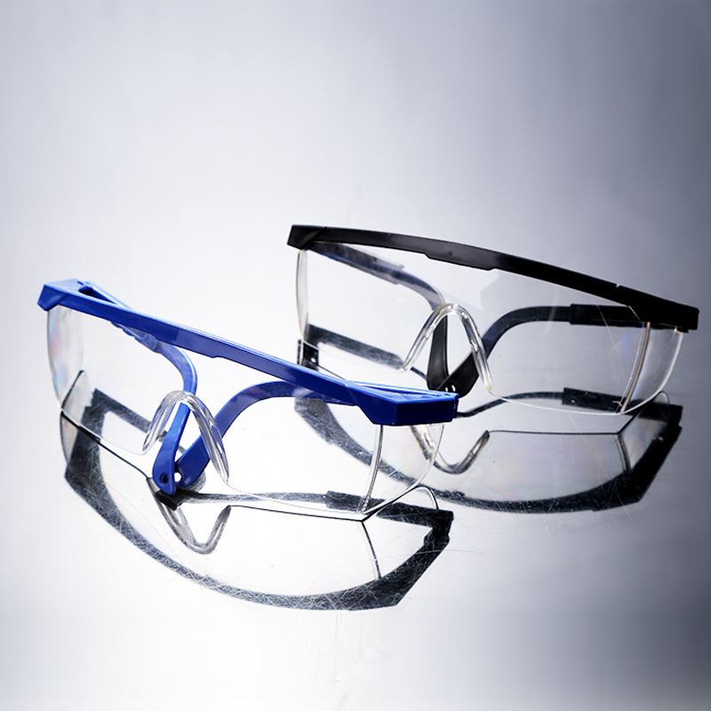 Manufacturers direct Blue Telescopic Safety glasses Windproof Dustproof Impact anti-splash labor protection Goggles