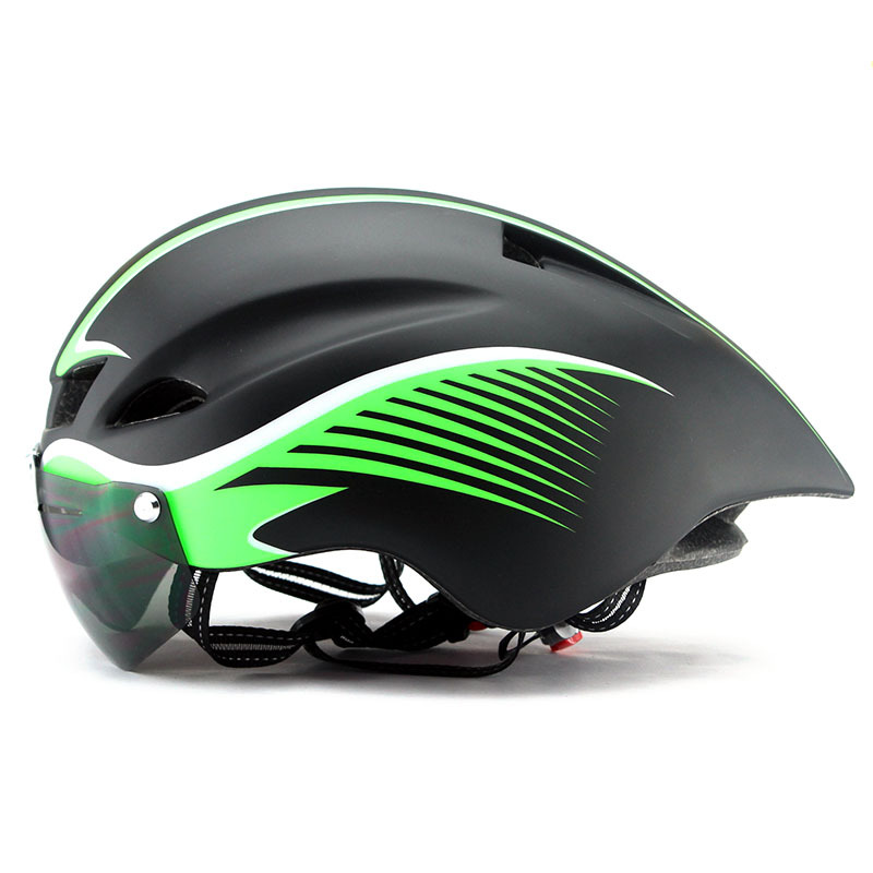New Goggles Pneumatic Helmet Road Bike Riding Helmet Men and Women Safety Helmet Cycling Fixture