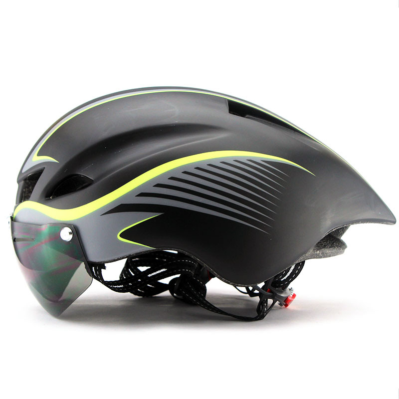 New Goggles Pneumatic Helmet Road Bike Riding Helmet Men and Women Safety Helmet Cycling Fixture