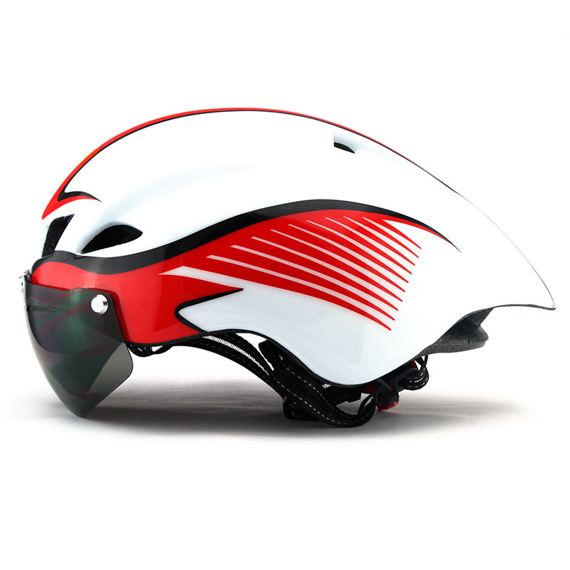 New Goggles Pneumatic Helmet Road Bike Riding Helmet Men and Women Safety Helmet Cycling Fixture