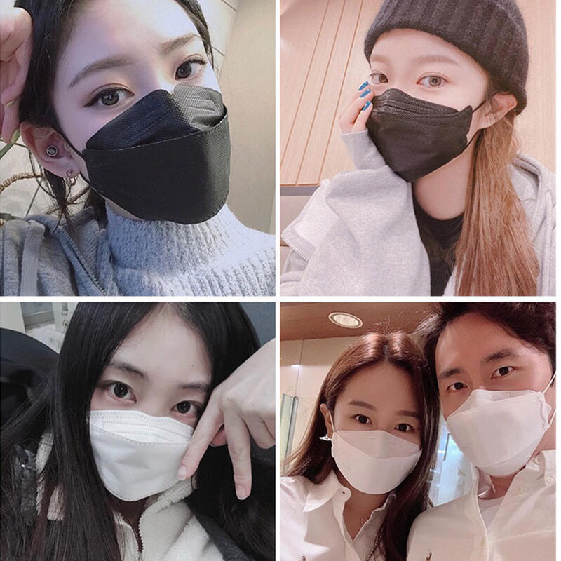 Adult Korean Kf94 Style 4 Layer Mask Three-Dimensional Protective Mask KN95