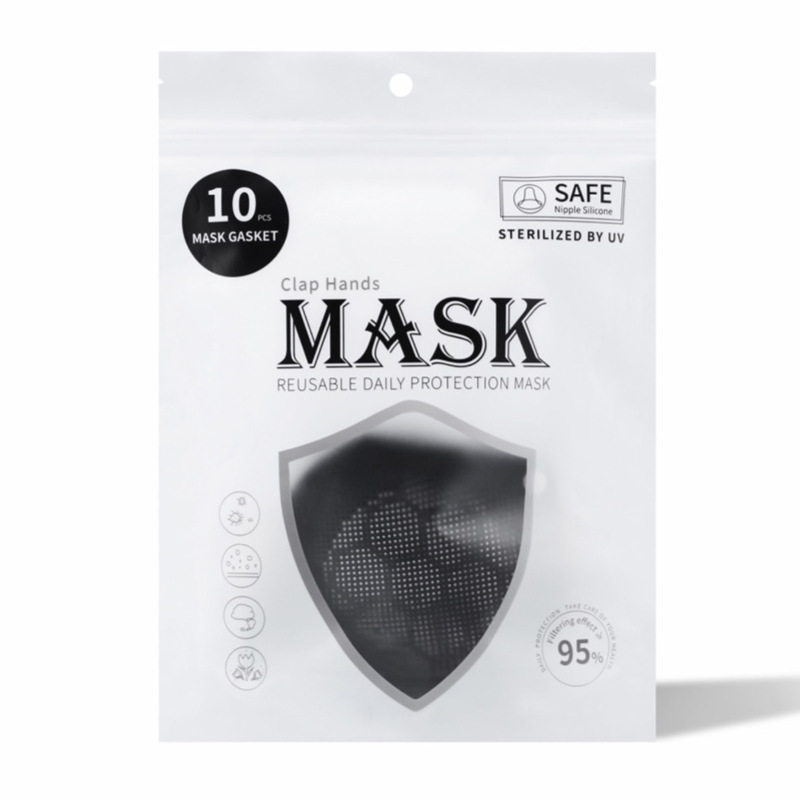 Spot manufacturers straight food grade silica gel Mask KN95 four layer melt spray dust mask Filter Gasket protection