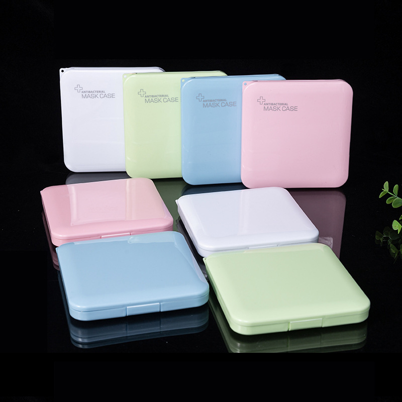 CrossBorder Dedicated ECommerce Square KN95 Mask Storage Box MildewProof Antibacterial Portable Storage Mask Box