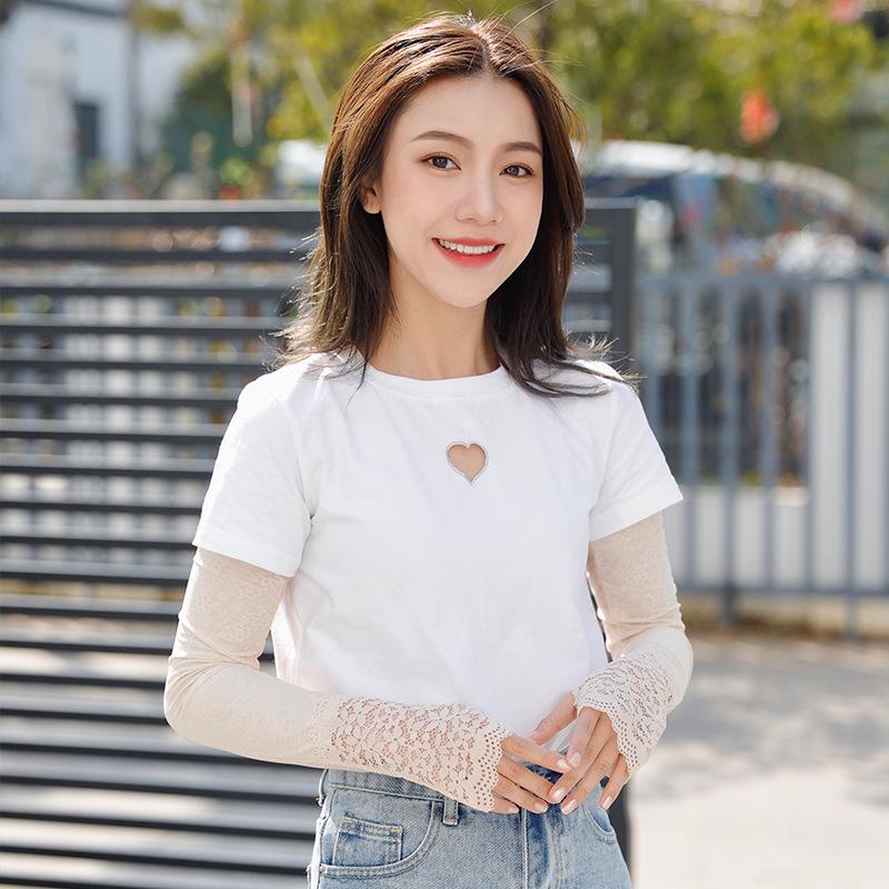 Long Sun Protection Gloves Driving UV Protection Oversleeve Thin Summer Cycling Sun Protection Ice Silk Arm Sleeve Covers Women