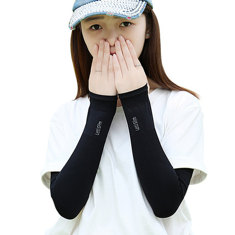 Summer ice sleeve Suntan UV protective gloves for women thin section Extended ice cream driving arm Armguard sleeve cuff