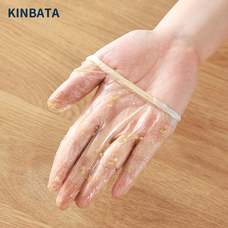 KINBATA gloves Household dishwashing PVC gloves Thin glove boxes of 10050