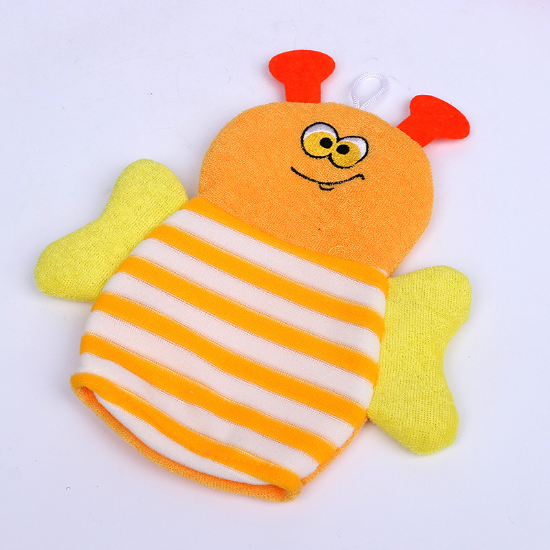 Baby Cute Cartoon Bath Gloves Children Bath Sponge Bath Towel Animal Modeling Bath Towel Wholesale Maternal and Child Supplies