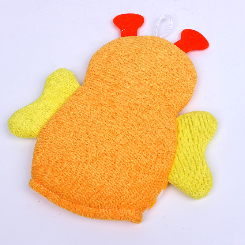 Baby Cute Cartoon Bath Gloves Children Bath Sponge Bath Towel Animal Modeling Bath Towel Wholesale Maternal and Child Supplies