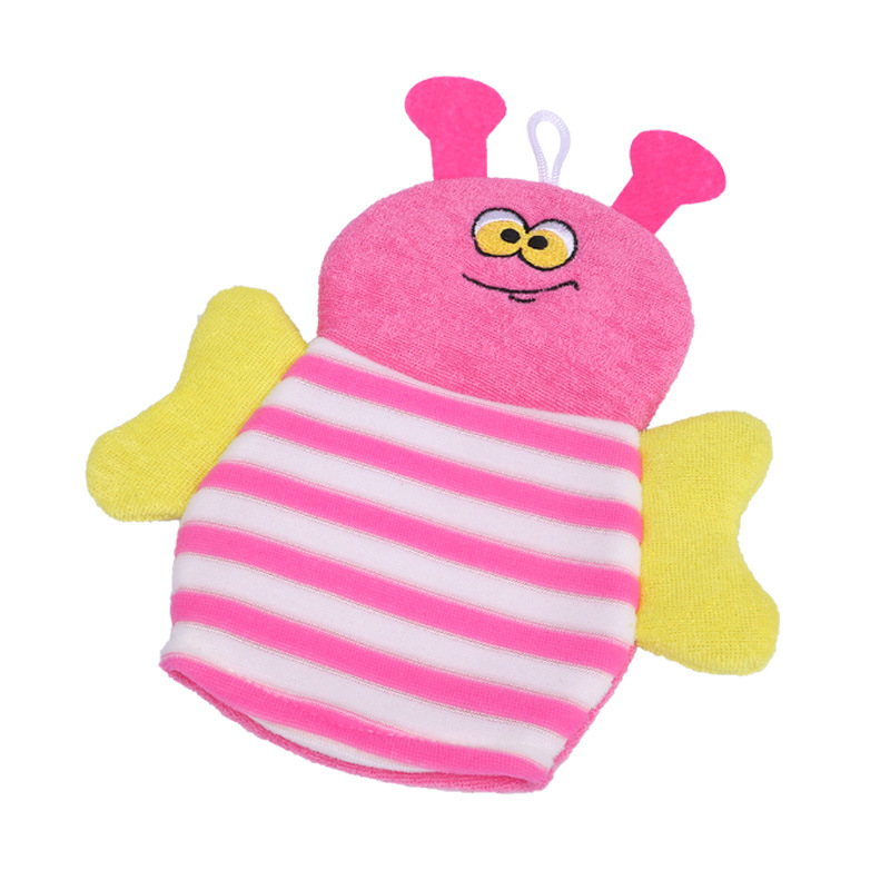 Baby Cute Cartoon Bath Gloves Children Bath Sponge Bath Towel Animal Modeling Bath Towel Wholesale Maternal and Child Supplies