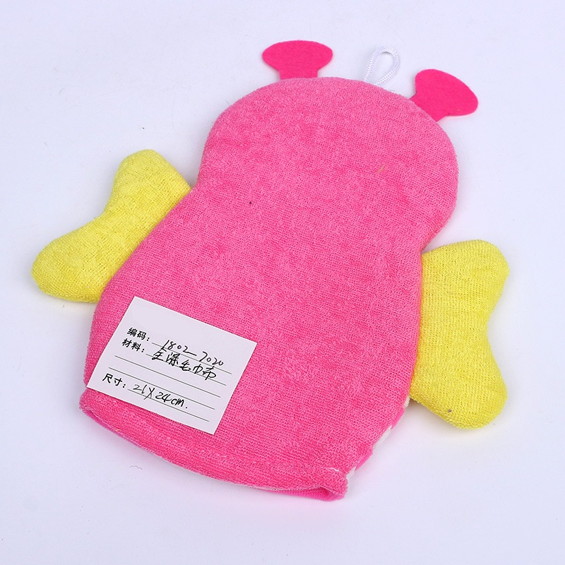 Baby Cute Cartoon Bath Gloves Children Bath Sponge Bath Towel Animal Modeling Bath Towel Wholesale Maternal and Child Supplies