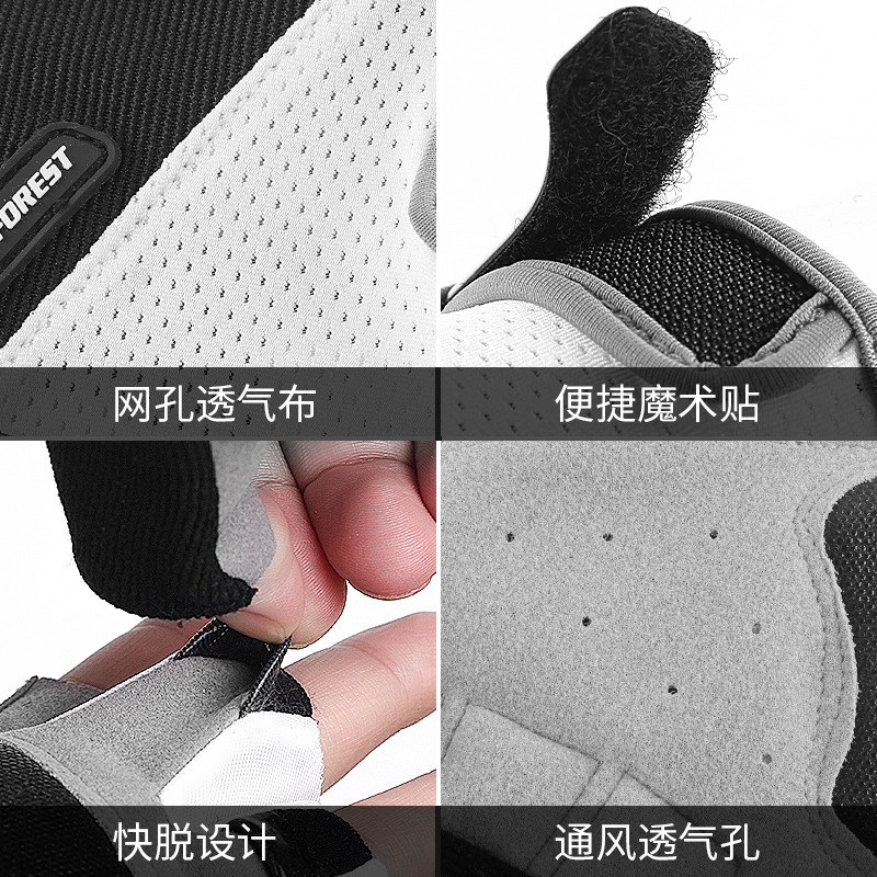 Summer Amazon Outdoor Men&#039;s and Women&#039;s Sports Anti-Slip Fitness Weightlifting Bicycle Half-Finger Gloves for Riding Customization
