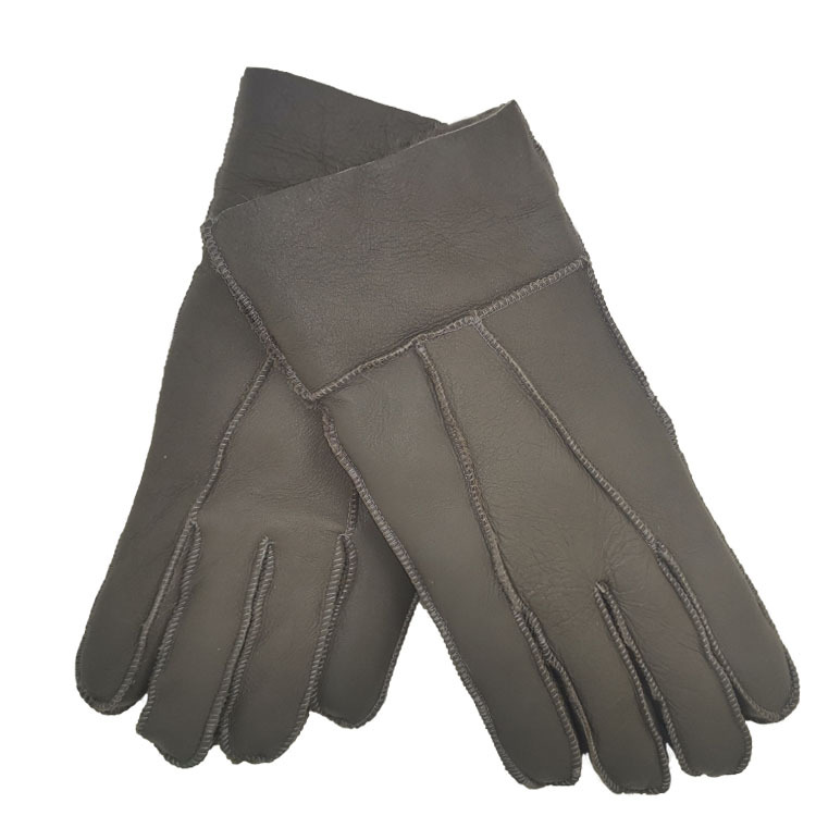 Cross-Border Fur Gloves Men&#039;s Winter Outdoors Cold Protection Thickening Warm Warm Warm Motorcycle Riding Leather Gloves