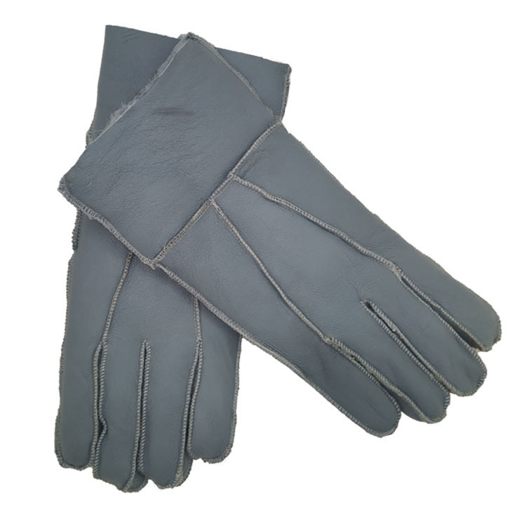 Cross-Border Fur Gloves Men&#039;s Winter Outdoors Cold Protection Thickening Warm Warm Warm Motorcycle Riding Leather Gloves