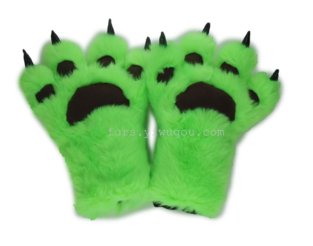 Gloves plush faux rabbit fur gloves bear&#039;s Paw Paw glove performance gloves