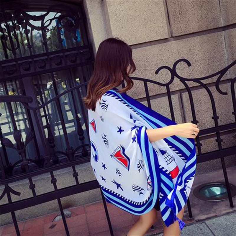 18 Autumn New Scarf Women&#039;s Summer Sunscreen Shawl Air Conditioning Variety Scarf Cape Scarf
