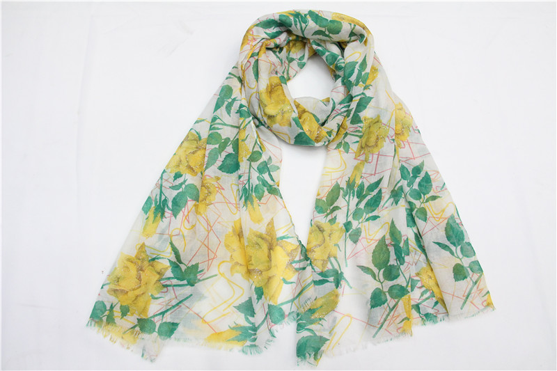 Autumn and Winter Scarf Printing Tr Space Cotton Scarf Hot Sale Foreign Trade Scarf Cotton and Linen
