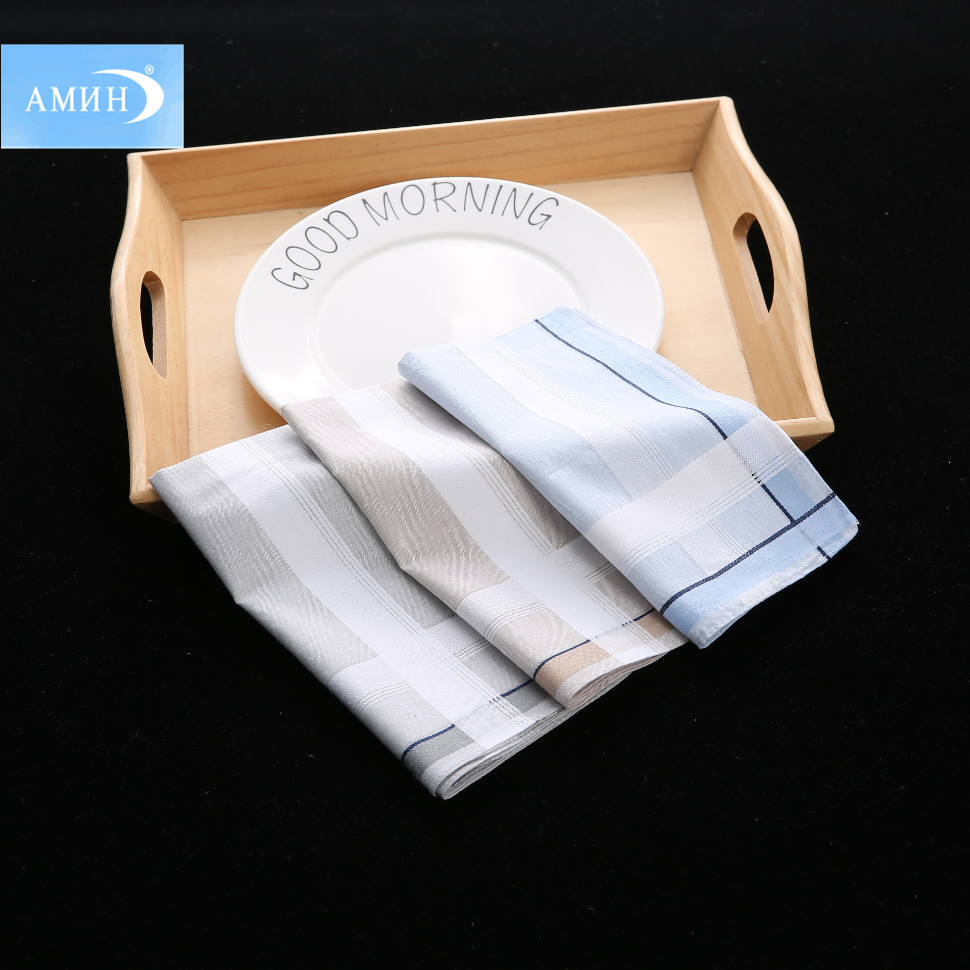 40cm Cotton Men&#039;s Yarn-Dyed Handkerchief High-End Business Pocket Square Handkerchief Hand Towel Square Scarf Pure Cotton Customizable