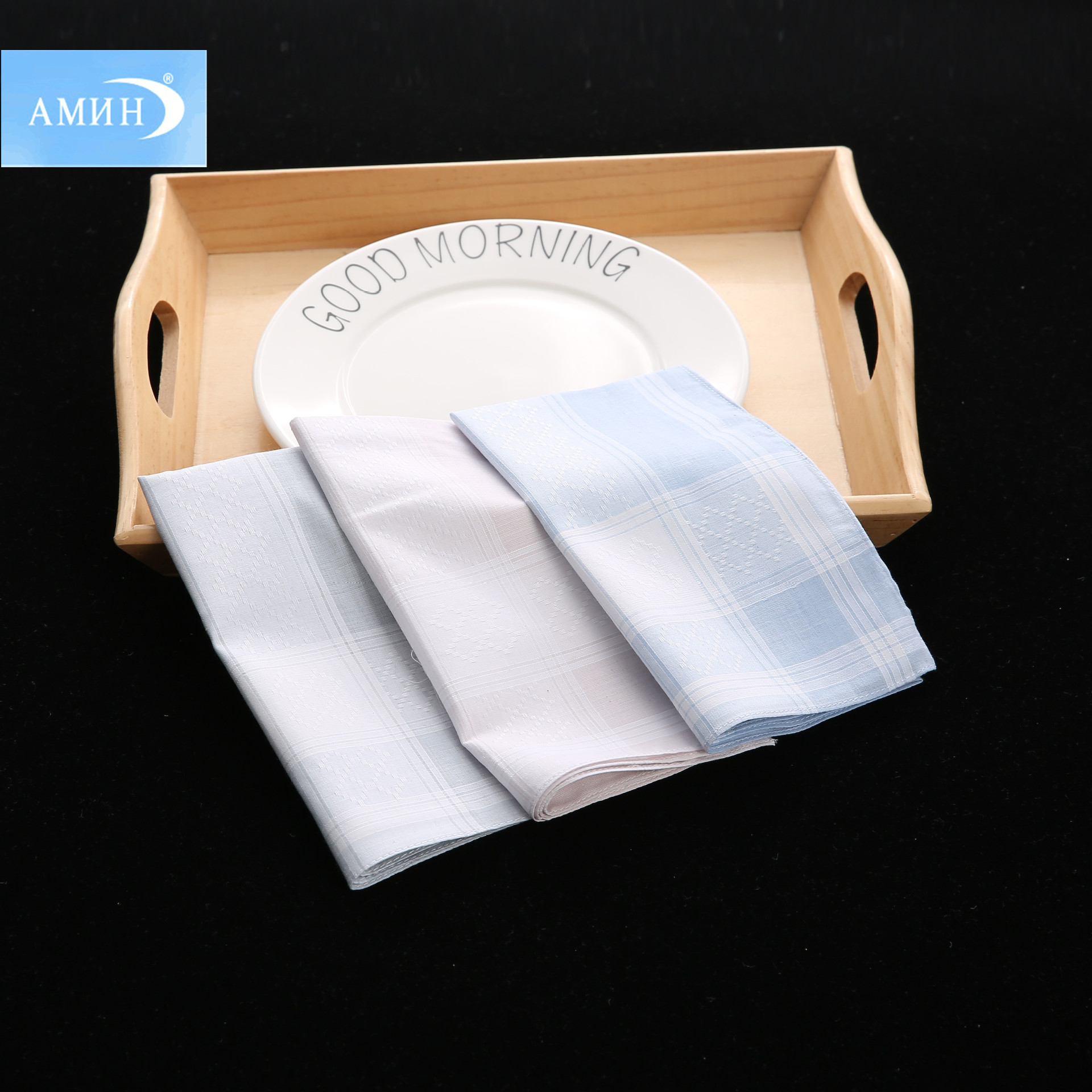 40cm Cotton Men&#039;s Yarn-Dyed Handkerchief High-End Business Pocket Square Handkerchief Hand Towel Square Scarf Pure Cotton Customizable