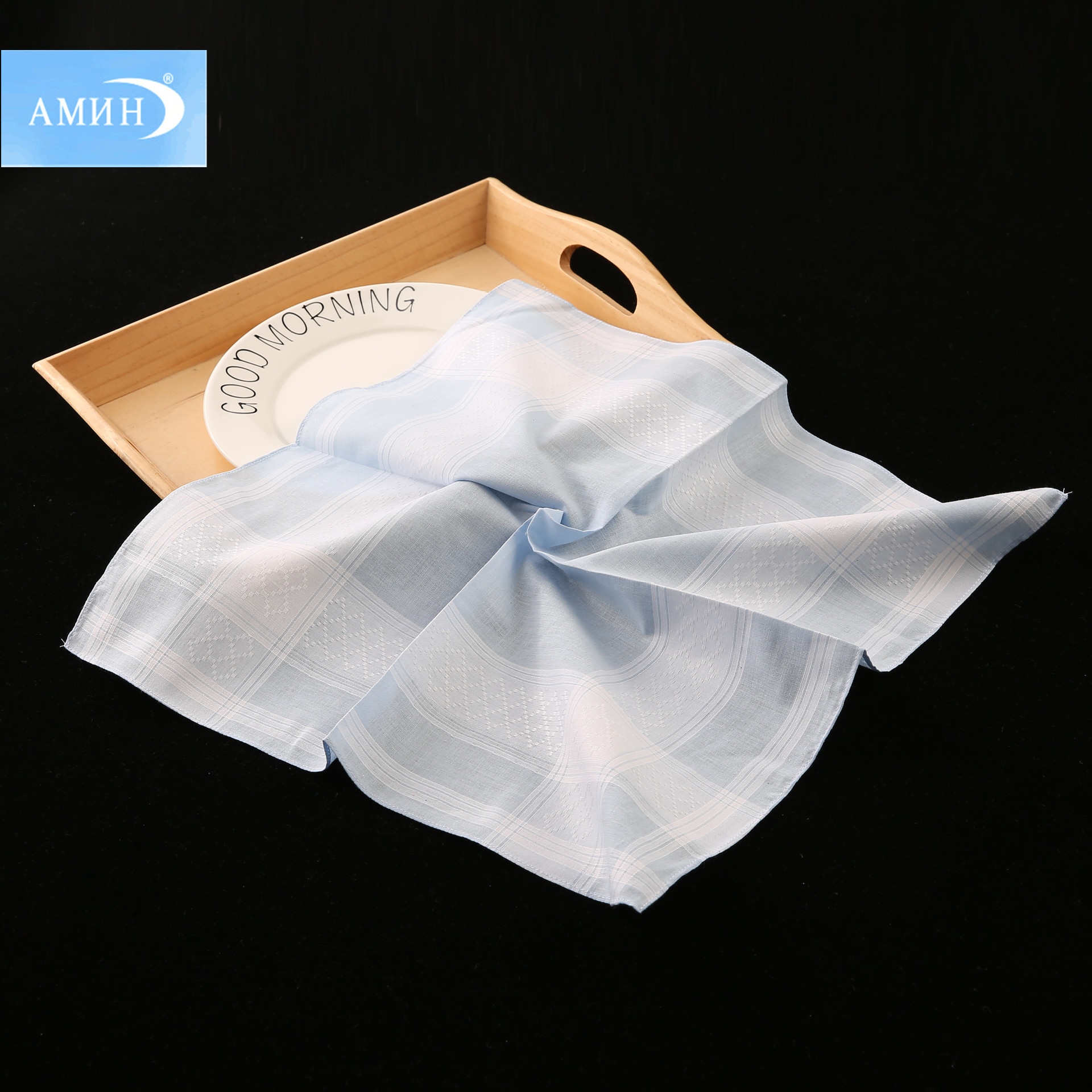 40cm Cotton Men&#039;s Yarn-Dyed Handkerchief High-End Business Pocket Square Handkerchief Hand Towel Square Scarf Pure Cotton Customizable