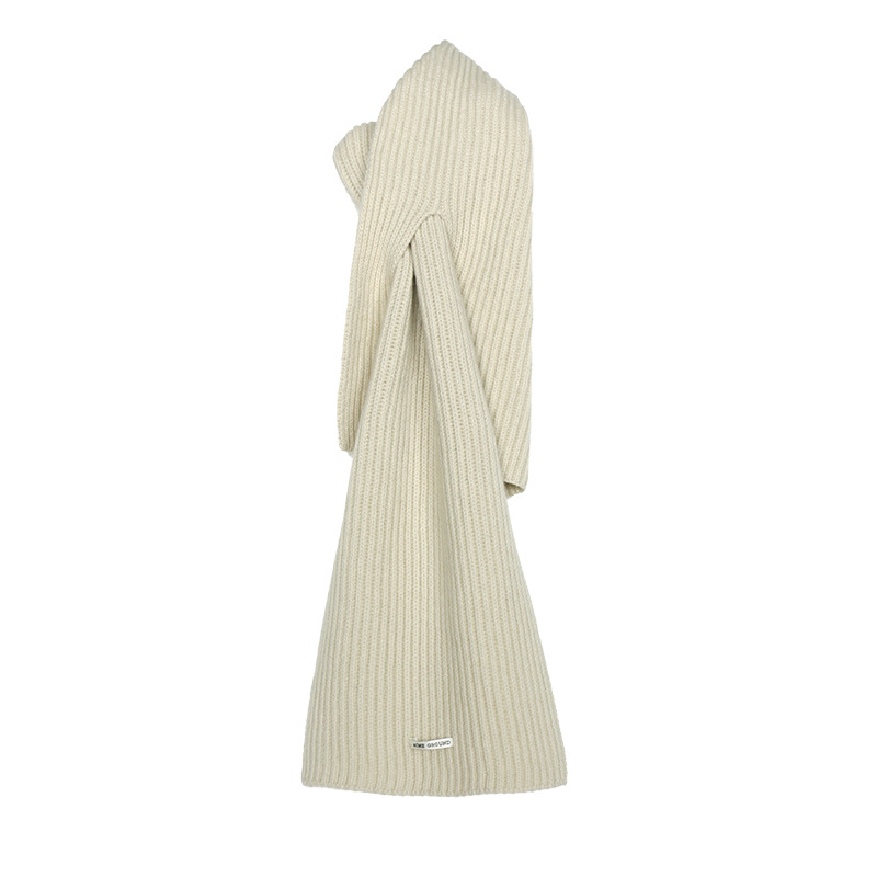 8 Colors Optional Simple Texture Wool Scarf 2021 New Autumn and Winter Korean Warm Scarf 03180 Knitting Scarf