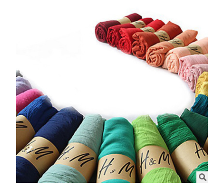 Pure color voile scarf candy color cotton and linen scarf hot style scarves female air conditioning 凉 shawls street gift of prevention