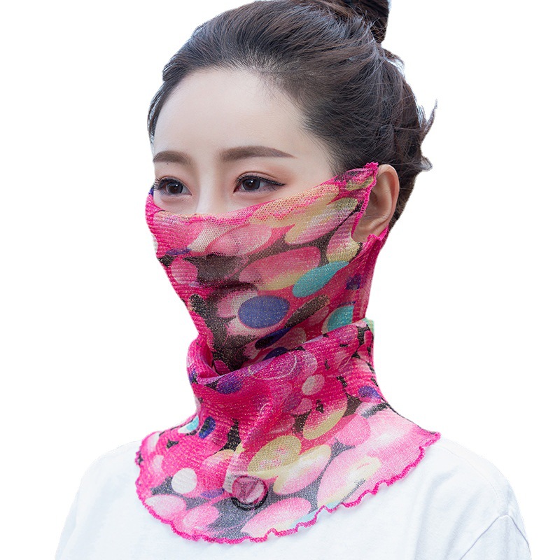 Thin and All-Matching Scarf Women&#039;s Pullover Scarf Sunscreen Veil Scarf Strength Protection Small Neck Scarf Voile Scarf
