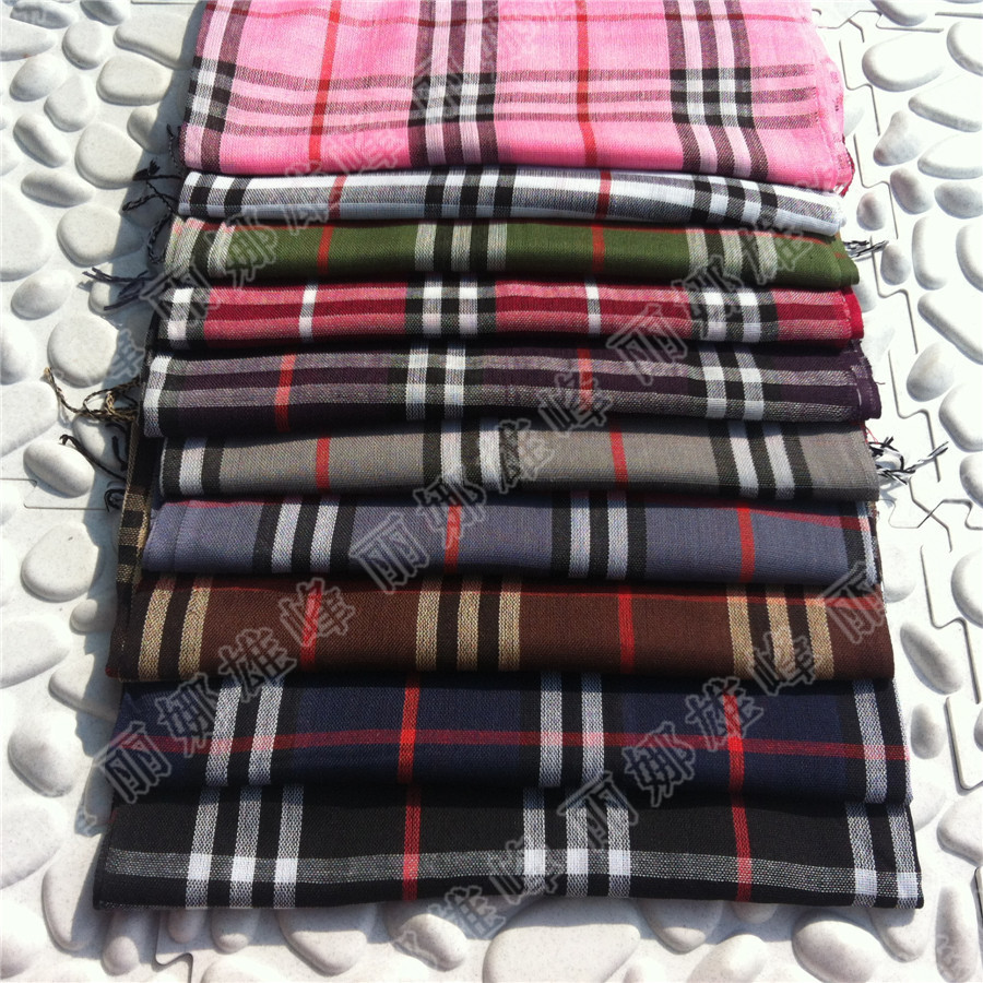 Men&#039;s Scarf Muslim men Baotou Yiwu scarves scarf plaid scarves produce customized Lina drones