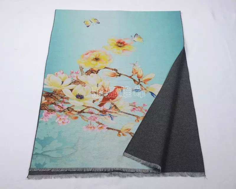 Ladies spring double-sided national wholesale cashmere feel air conditioning print scarf shawl scarves Lena