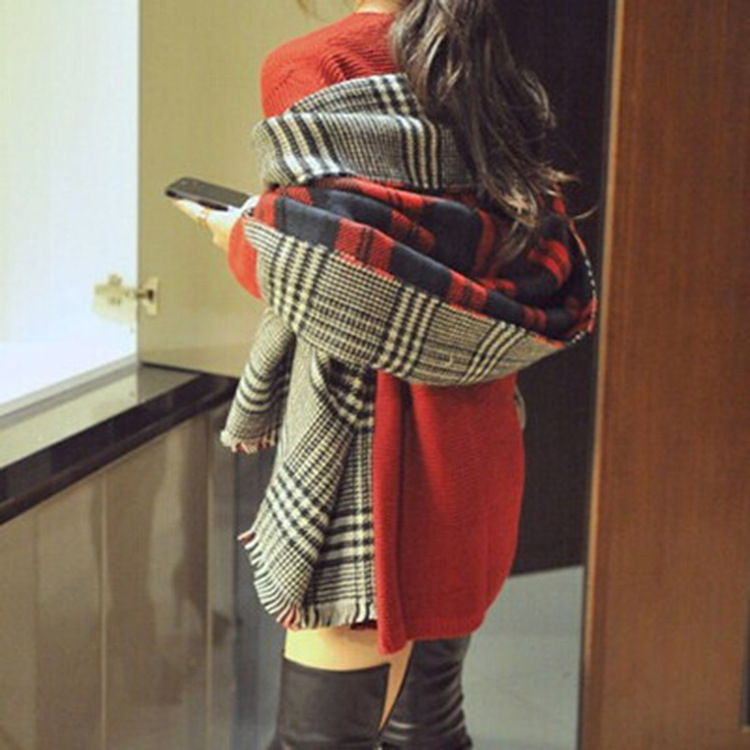 New    Autumn and Winter Thickened Shawl Warm Scarf Anti-Cashmere Student Women&#039;s Scarf Korean Style Cashmere Scarves