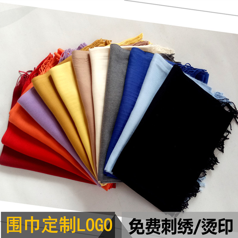 Red  Annual Meeting Event Red Scarf Printing Pattern Student Party Customized for Men and Women Cashmere Scarves