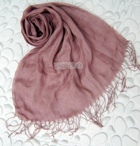 Lina scarf light grey linen scarves artistic female spring clean cotton solid color scarves