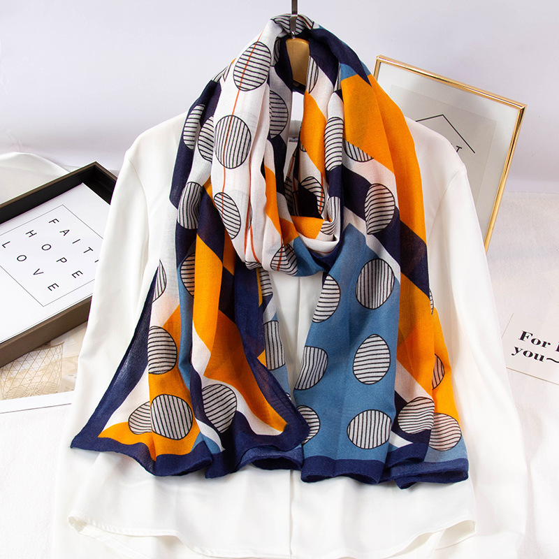 All-Match Fashionable Thin Dual-Use Warm Soft Cotton and Linen Spring and Autumn Winter Scarf Scarf Cotton Linen Scarves