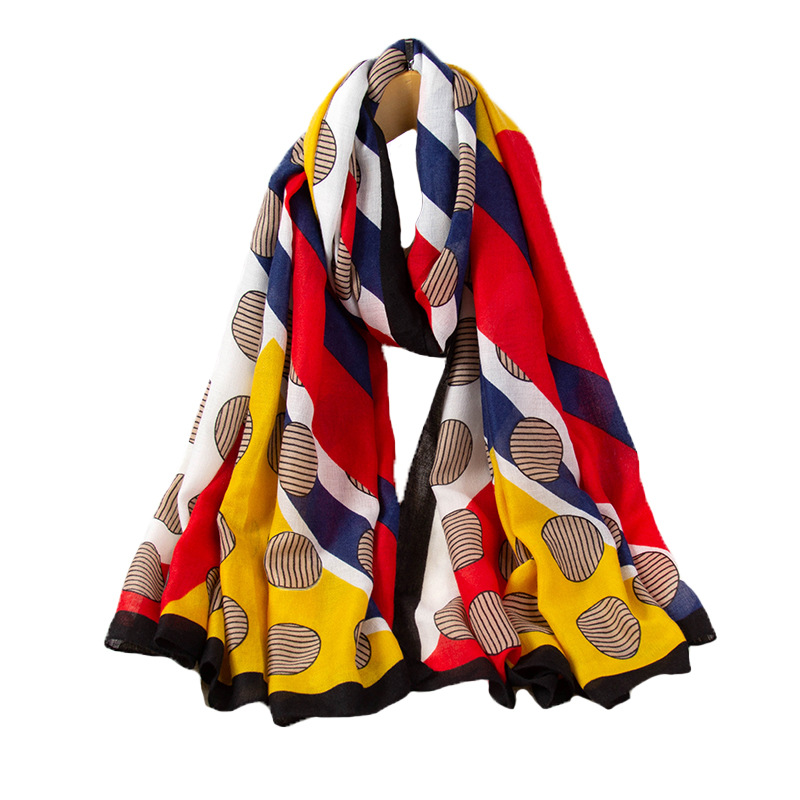 All-Match Fashionable Thin Dual-Use Warm Soft Cotton and Linen Spring and Autumn Winter Scarf Scarf Cotton Linen Scarves