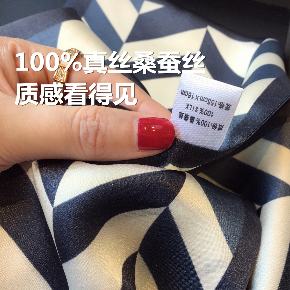 Ribbon Scarves Silk Scarf Korean Style Versatile Serrated Pattern Double-Layer Silk Scarf Thin Narrow Long Scarf Ribbon
