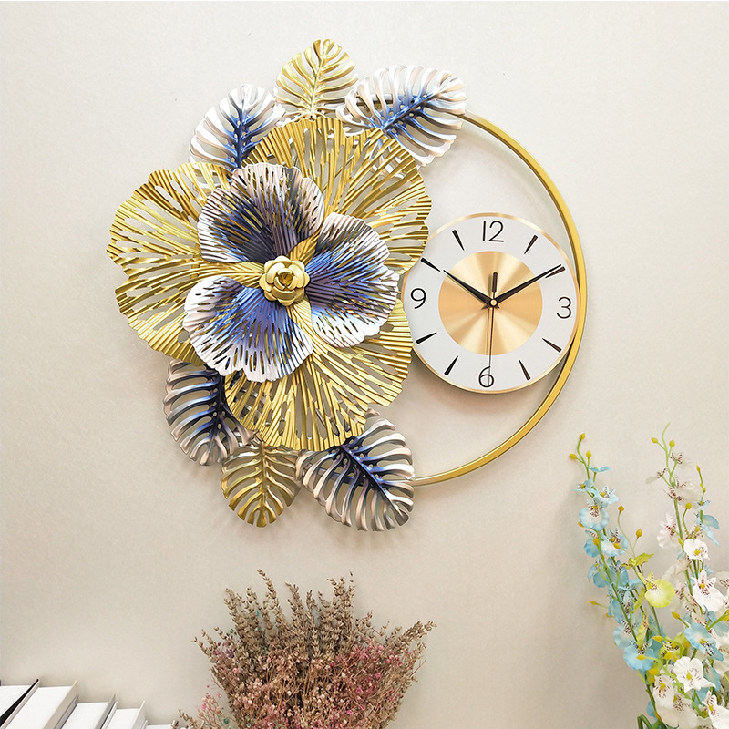 American Clock Wall Clock Living Room Modern Simple and Light Luxury Clock Creative Home Fashion Pocket Watch Atmospheric Nordic Wall Clock