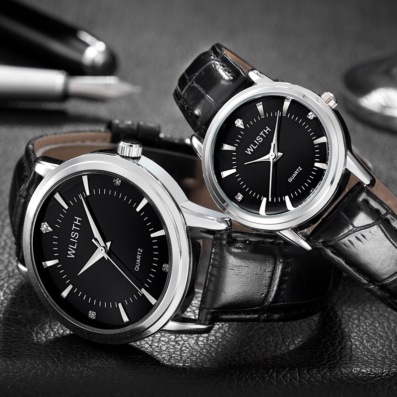Simple Couple Leather Watch Strap Women&#039;s Watch Student Watch Factory Wholesale Men&#039;s Watch Fashion Watch Watch