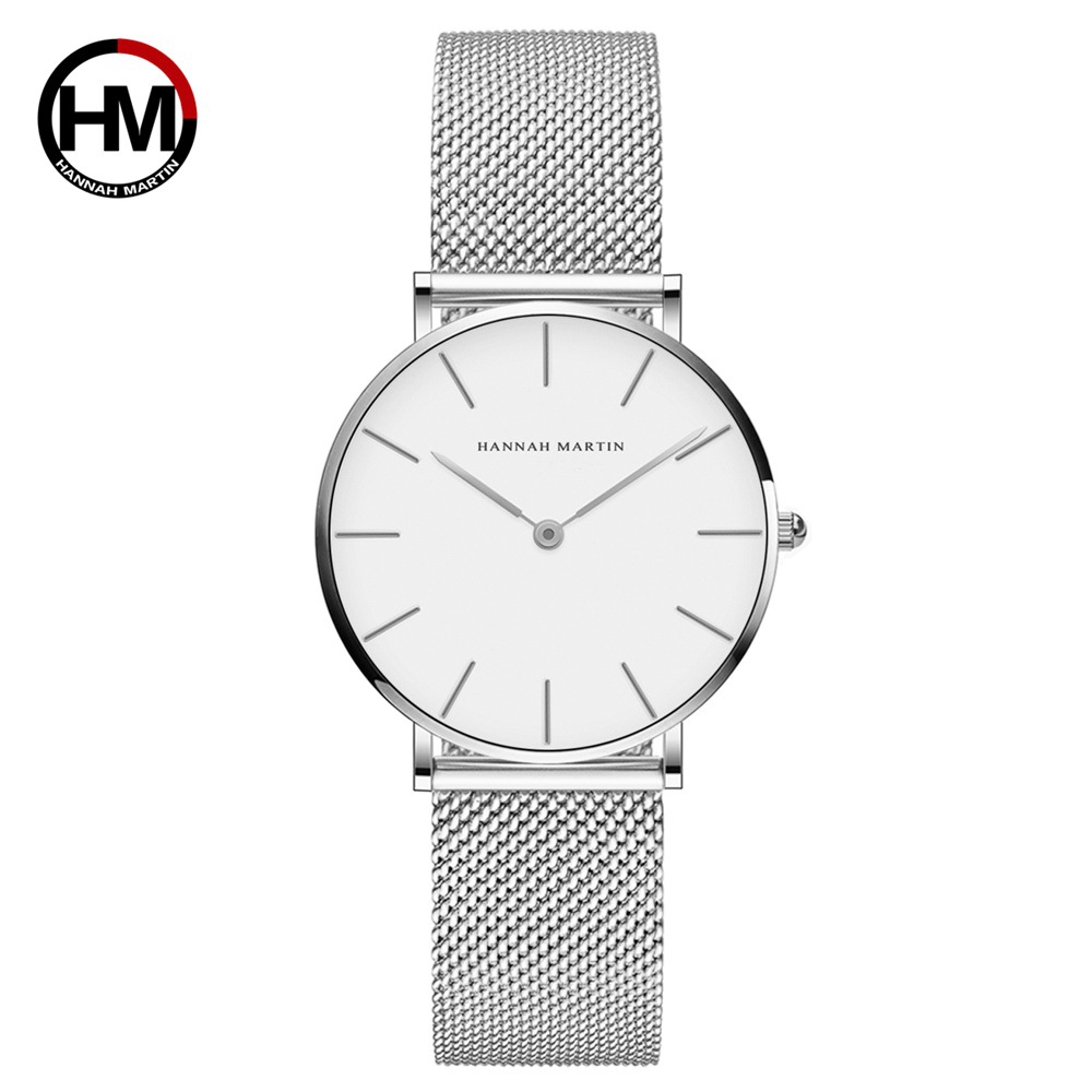 Japanese Movement Clean Steel Mesh Waterproof Watch Women Watches Authorized Amazon Patent Ladies&#039; Watch