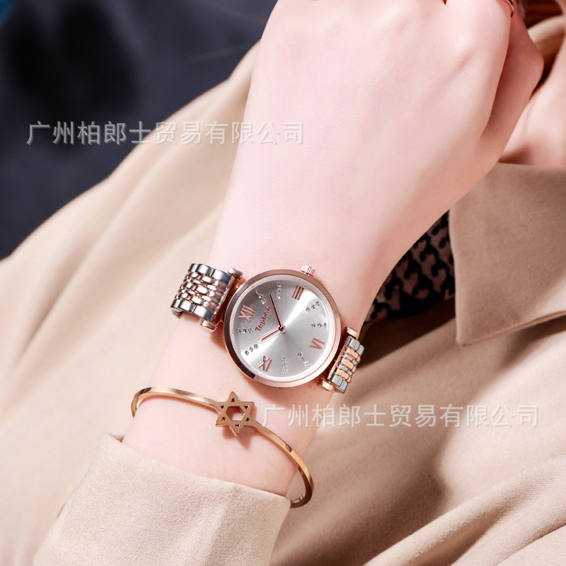 Hot Sale TikTok Same Style Internet Celebrity Waterproof Watch Gypsophila Watch Women&#039;s Diamond Alloy Strap Women&#039;s Quartz Watch