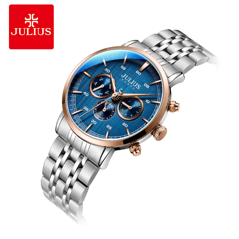 Julius Julius Casual Multi-Functional Quartz Waterproof Watch Fashion Men&#039;s Watch JAH-100