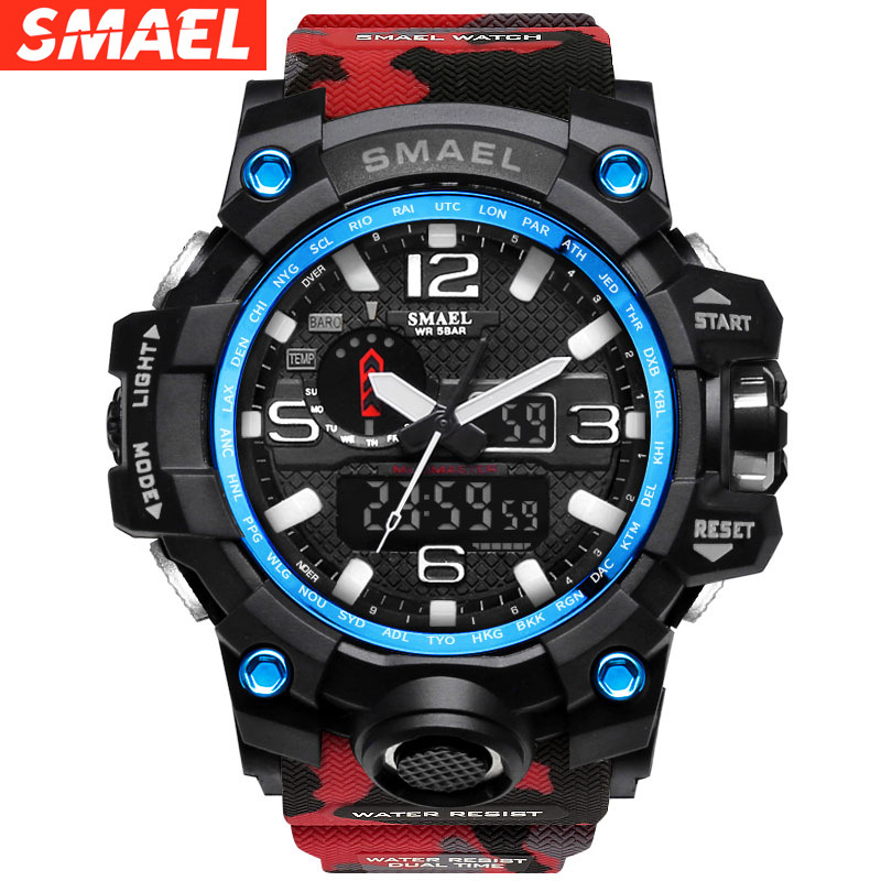 SMAEL Smael Camouflage Special Forces Cool Trendy Waterproof Watch Outdoor Sports Multifunctional Watch