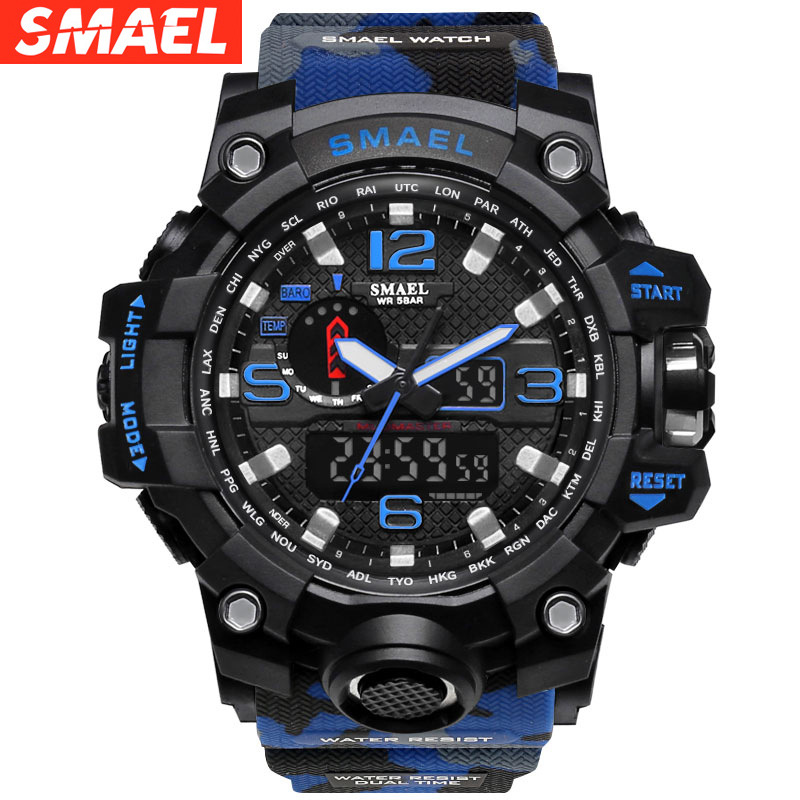 SMAEL Smael Camouflage Special Forces Cool Trendy Waterproof Watch Outdoor Sports Multifunctional Watch