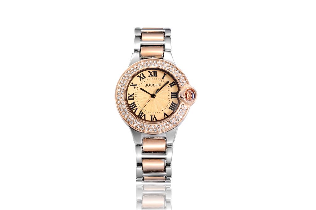 The shield with diamond watch Lady alloy watch wholesale upscale Ladies Watch direct authentic Watch